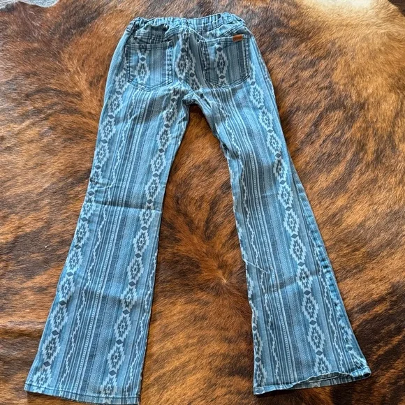 Rock&Roll Girls Bargain Button Flare Jeans - Picture 1 of 7